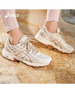 ASICS Women's Breathable Trail Running Shoes GEL-VENTURE 6 - Light Gray/White - Size 36