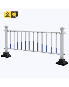 Golden Scorpion Road Guardrail Municipal Zinc Steel Fence Anti-Crash Highway Safety Barrier 1.2m*3.08m Width + Post + Base