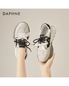 DAPHNE Versatile Fashion Lightweight Women's Trainer Shoes, Thin Mesh Breathable Summer Casual Shoes - Beige, Size 38