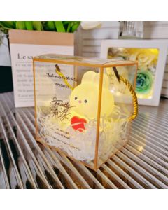 Riding the Wind Morning Sun Mid-Autumn Gift Souvenir Children's Glowing Jade Rabbit Lantern Toy Night Light Decoration Love Bunny