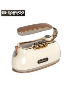 DAEWOO Handheld Steamer Mini Star Ironing Machine Steam Iron Portable Travel-Friendly Compact Sterilizing Self-Cleaning Garment Iron HI-036 Nordic White