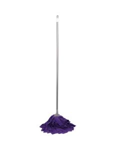 Kelibang Mop - Traditional Broom Head for Sanitation Companies, Wood Floors, Ultra-Fine Fiber Absorbent Mop for Factory and Hotel Lobbies, Purple KB1211