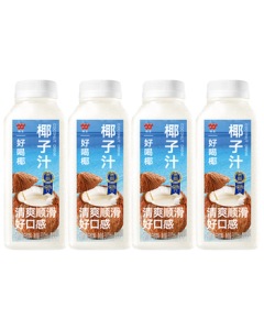 Wei-Chuan Daily C Delicious Coconut Juice 300ml*4 Chilled Freshness with NFC Coconut Water Beverage