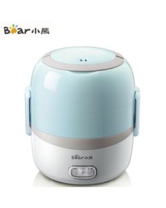 Bear Electric Lunch Box, Portable Heating Lunch Box with Plug-in Keep Warm Function, Self-heating Lunch Box for Office Workers, 1.3L Food Steamer for Office Use DFH-B13E5