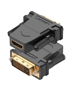 UGREEN DVI Male to HDMI Female Adapter DVI24+1/DVI-D to HDMI Converter, DVI Extension Cable for Desktop PC Graphics Card to TV Monitor 20124