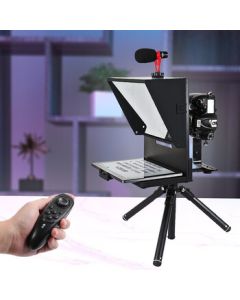Qiye Large Screen Teleprompter for Mobile Phones, Tablets, DSLR Cameras, Mirrorless Cameras - Portable Large-Sized Video Prompt Subtitle Device for Live Streaming and Filming, Compatible with Apple iPad and Huawei