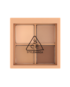 3CE Four-Color Eyeshadow Palette #Oat Latte FLATCALL Matte Earth Tones Contouring Birthday Gift Mid-Autumn Festival Present