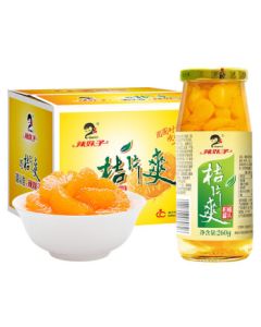 Spicy Girl Orange Slices in Syrup 260g*12 Bottles, Fresh Fruit Canned Oranges, Mid-Autumn Festival Gift Box, Snack