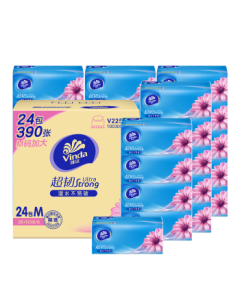 Vinda Facial Tissues [Recommended by Sun Yingsha] Super Tough 3-Ply 130 Sheets*24 Packs Size M Random Old/New Packaging Whole Case