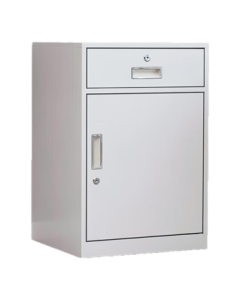 Yilide Steel Low Cabinet File Cabinet Mobile Cabinet Nightstand Under-Desk Lockable Storage Cabinet White Single Drawer Single Door