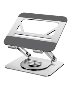Jichuan Laptop Stand Cooler Tablet Stand 360° Rotating Desktop Vertical Adjustable Floating Elevation Bracket for Apple Mac Huawei Lenovo Aluminum Support Stand