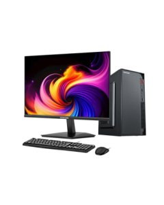 CoolOpen Skyworth Computer 8-Core Desktop PC Complete Set (AMD 8-Core A9, 8GB RAM, 256GB M.2 SSD, WiFi) with 23.8-inch Monitor