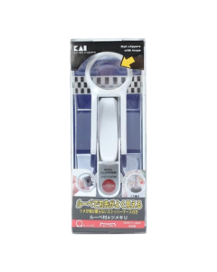 KAI Japan Imported Nail Clipper, Senior Nail Cutter with Anti-Splash Storage (Includes Magnifying Glass) and Nail File, White