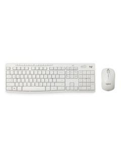 Logitech MK295 White Wireless Keyboard and Mouse Combo, Business Office Keyboard and Mouse Set, Full-Size with 2.4G Wireless Receiver
