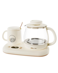 MiGou Compatible Bear Mini Wellness Kettle - Office Electric Kettle, Tea Kettle, Thermal Cup Warmer, Multi-functional Flower Tea Kettle, Water Boiler 0.8L YSH-D08D3