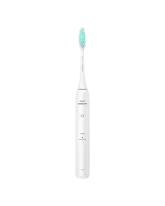 PHILIPS Electric Toothbrush for Adults - Couples Edition Sonicare Small Feather Brush, Rechargeable Soft Bristle Electric Toothbrush with 2 Modes, Gum Care & Teeth Cleaning, HX2421, Light Feather White
