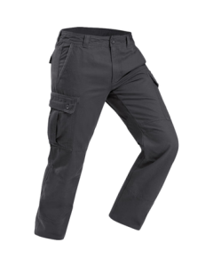 Decathlon Men's Casual Pants Autumn Winter Outdoor Loose Straight-leg Cargo Pants Black Gray M-4331362