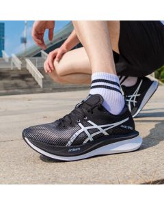 ASICS Men's Racing Running Shoes 1011B703-001 Black-White 45