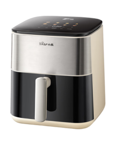 Bear Air Fryer, No Need to Flip, Dual-Speed Fan, Metal Interior, 6.2L Large Capacity, Steam Tender Fry, Easy-to-Use Visual Fryer and Roaster Combo QZG-H16T5