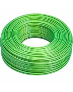 Deyu Industrial Plastic-Coated Steel Wire Rope, High-Tensile Clothesline, Green Anti-Rust Painted Steel Wire Rope, Unit: Roll, Φ4mm*100m