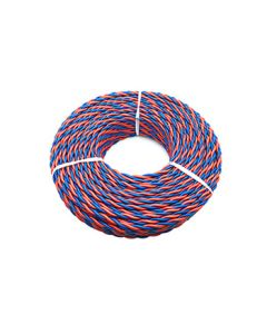 Panyu Wuyang Flame-Retardant RVS National Standard Copper Core Twisted Flexible Power Cable, 2-Core 1.5mm² 100m Red & Blue