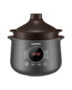 SUPOR Electric Stew Pot, Multi-functional Home Use Tajine Lid Stew Pot for Soup and Porridge, 4L Large Capacity for 2-5 People, Premium Purple Clay Inner Pot, 24H Smart Pre-set DG40YC36