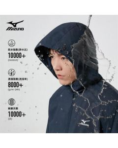 Mizuno Outdoor Jacket Men & Women 3-in-1 Windproof Fleece-Lined Hiking Suit Two-Piece Set