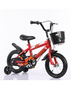 Baishenglong Bicycle Outdoor Classic Children's Training Wheel Bike with Basket 12 Inch Multi-Color Optional DH