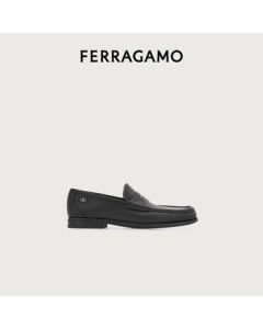 Ferragamo Men's Black Penny Loafers 0784272_3E _ 90 Gift for Boyfriend