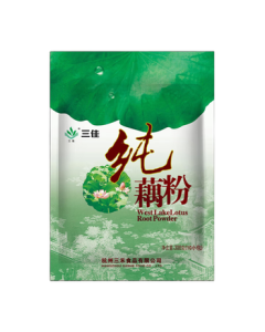 Sanjia 100% Pure Lotus Root Powder, No Added Sugar, Authentic Hangzhou West Lake Pure Lotus Root Powder, 300g, Meal Replacement, Gift, Hangzhou Specialty