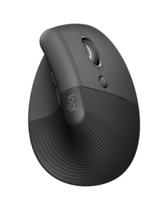 Logitech Lift Vertical Ergonomic Wireless Bluetooth Silent Mouse for Enterprise - Vertical Design for Medium/Small Hands with Bolt Receiver, Graphite Black [Group Order Discount]
