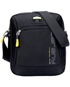 KALAYANG Casual Sports Bag Shoulder Bag Crossbody Bag Men's Canvas Bag Ultra-Light Vertical Trendy Chest Bag Travel Portable Black