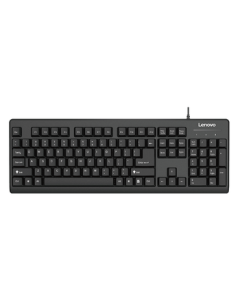 Lenovo Wired Keyboard K4800S, Computer Office Keyboard, Laptop Keyboard, Black, USB