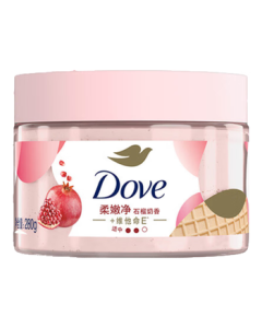 Dove [Recommended by Sun Yingsha] Ice Cream Body Scrub Pomegranate & Milky 280g Exfoliating Moisturizing Shower Gel