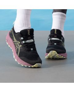 ASICS Women's Trabuco Terra 2 Trail Running Shoes 1012B427-004 Black/Purple 38