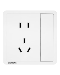 Siemens (SIEMENS) Switch Socket 10A Five-hole Single-control Socket Recessed Panel Elegant White 5UB14243NC012P