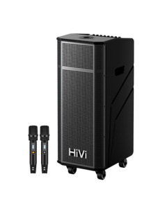 HiVi Outdoor Square Dance Speaker with Karaoke Function, High-Power Portable KTV Trolley Speaker for Instrument Performances and Stage Shows, Bluetooth Connectivity, Model MP28
