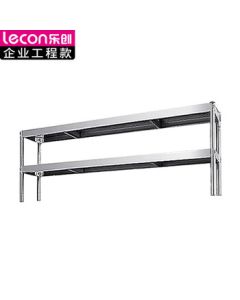 Lecon Commercial 201 Stainless Steel Fresh-Keeping Workstation, Complete Milk Tea Shop Equipment Set, Horizontal Freezer Operation Counter with 1.8-Meter Two-Tier Shelf LC-GZT03 [All-Inclusive Price]