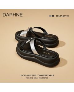 DAPHNE Women's Platform Sandals 2025 New Summer Bestseller Fashionable Versatile Elastic Strap Casual Sandals