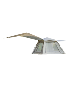 MOBIGARDEN Zero Motion 155 Automatic Tent - 2-in-1 Outdoor Camping Quick Setup Tent with Canopy NX23561016 Beige