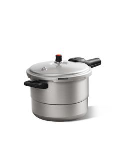SUPOR Pressure Cooker 20cm, Lightweight and Effortless 4.5L with Steaming Rack, Gas Stove Dedicated Aluminum Alloy Pressure Pot YL209H2