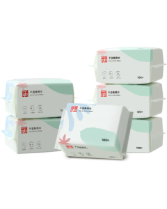 gb (Goodbaby) Baby Cotton Soft Wipes, 100 Sheets * 6 Packs, Dry & Wet Dual-Use Facial Cleansing Towels for Infants