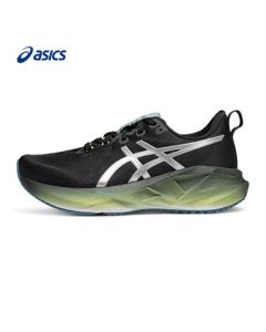 ASICS Men's Cushioned Breathable Running Shoes NOVABLAST 5 LUXE Black/Silver 42.5