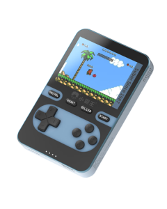 Subor Handheld Game Console Power Bank with Magnetic Wireless Fast Charging, Retro FC Classic Tetris Gaming Device Q8 Remote Peak Blue