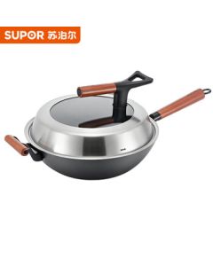 SUPOR (SUPOR) Wok Core Iron II Generation Stainless Home Traditional Iron Wok for Gas Stoves CC32AC11