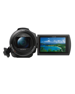 Sony (SONY) FDR-AX45A 4K HD Digital Camcorder with 5-Axis Optical SteadyShot, 20x Optical Zoom, Includes 128GB Card + Case + Extra Battery + Tripod