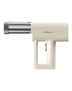 CHIGO Noodle Maker, Household Electric Pasta Machine Handheld Noodle Maker Automatic Noodle Gun Small Stainless Steel Pasta Press PM8001 Beige