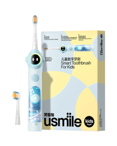 usmile Smile Plus Kids Electric Toothbrush Digital Toothbrush Q20 Fantasy Blue for Ages 3-15 Student Gift Birthday Gift Children's Gift Mid-Autumn Festival