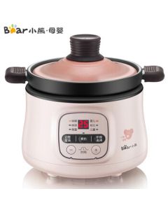 Bear (Bear) Baby Food Pot, Infant Rice Cooker, Porridge Cooking Pot, Electric Stew Pot, Household Small Food Processor, 0.8L Ceramic Soup and Rice Pot DSG-B08K1