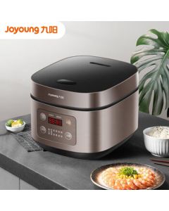 Joyoung 5L Electric Rice Cooker with High Heat for Wood-Fire Taste, Smart Pre-Timer, Multi-Function Cooking, Overflow Prevention, Home Use (Model F-50FZ821)